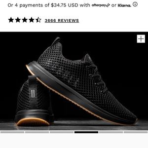 BLACK GUM MESH RUNNER (WOMEN'S) Size 7